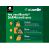 NICORETTE © QUICKMIST MOUTHSPRAY ( NICOTINE 1 MG / MOUTHSPRAY ) FRESHMINT SUITABLE FOR LIGHT & HEAVY SMOKERS 150 SPRAYS NICORETTE © QUICKMIST MOUTHSPRAY ( NICOTINE 1 MG / MOUTHSPRAY ) FRESHMINT SUITABLE FOR LIGHT & HEAVY SMOKERS 150 SPRAYS